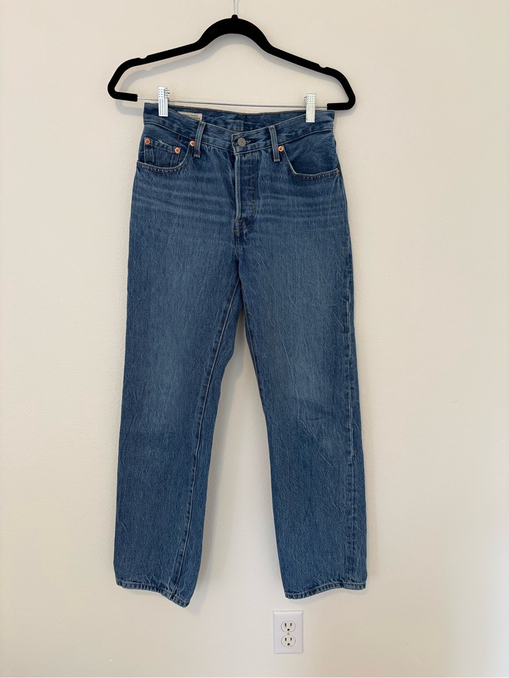 Levi’s Premium 501 90s Straight Leg Blue Cotton Jeans Women’s 24 x 30